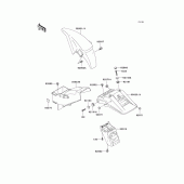 Схема вузла: Крило для Kawasaki KLE500