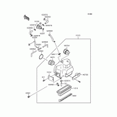 Схема узла: Воздушный фильтр (ZX900-A15) для Kawasaki ZX900 GPZ900R