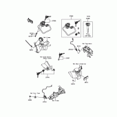 Схема вузла: Замок запалювання для Kawasaki EN650 Vulcan S ABS