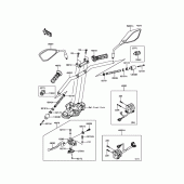 Схема узла: Руль & Пульт управления рулевой для Kawasaki BR250 Z250SL