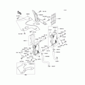 Схема вузла: Радіатор для Kawasaki KX250/KX252 KX250