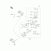 Схема вузла: Clutch master cylinder для Kawasaki ZX900 Ninja ZX-9R