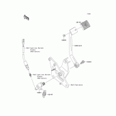 Схема вузла: Brake pedal/torque link для Kawasaki VN900 Vulcan 900 Custom