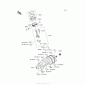 Схема узла: Коленвал/поршень(и) для Kawasaki ZX1400 Ninja ZX-14R