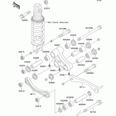 Схема узла: Подвеска для Kawasaki ZX1100 ZZ-R1100