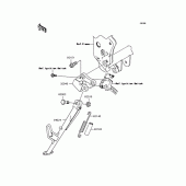 Схема узла: Подставка (s) для Kawasaki ZR750 Z750