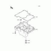 Схема узла: Масляный поддон для Kawasaki ZX750 Ninja ZX-7RR