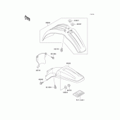 Схема вузла: Fender для Kawasaki KX125