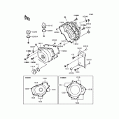 Схема вузла: Кришка двигуна для Kawasaki EL250 Eliminator 250SE