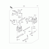 Схема вузла: Карбюратор для Kawasaki EN500 Vulcan 500 LTD