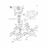 Схема узла: Suspension для Kawasaki KX250/ KX252 KX250F
