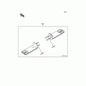 Схема вузла: Аксесуари (Foot Peg) для Kawasaki EN650 Vulcan S ABS SE