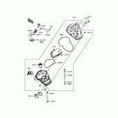 Схема вузла: Повітряний фільтр Kawasaki EN650 Vulcan S
