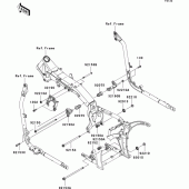 Схема узла: Крепление двигателя для Kawasaki VN2000 VN2000 Classic