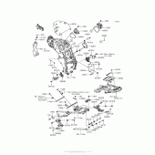 Схема вузла: Кріплення двигуна для Kawasaki ZX1400 Ninja ZX-14R ABS
