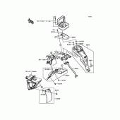 Схема вузла: Заднє крило для Kawasaki KLX125 D-Tracker