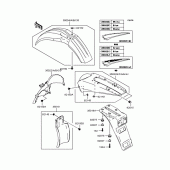 Схема узла: Крыло для Kawasaki KLX250 D-Tracker
