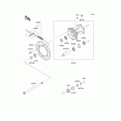 Схема вузла: Ступиця заднього колеса для Kawasaki KLX250 KLX250