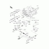 Схема узла: Переключатель передач для Kawasaki ZX1200 ZZR1200