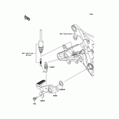 Схема вузла: Педаль гальма/Torque Link для Kawasaki ER650 ER-6N