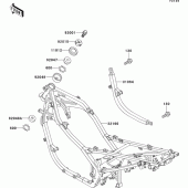 Схема узла: Рама для Kawasaki EX500 EX500