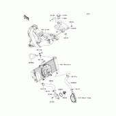 Схема вузла: Water pipe для Kawasaki EX400 Ninja 400R ABS