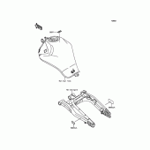 Схема узла: Информационные наклейки для Kawasaki ER650 ER-6N ABS