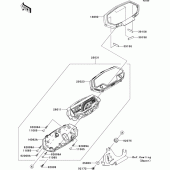 Схема узла: Meter(s) для Kawasaki ZR1000 Z1000 ABS