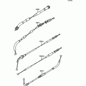 Схема вузла: Cable для Kawasaki EX500 GPZ500S