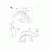 Схема узла: Крыло для Kawasaki KX250/ KX252 KX250