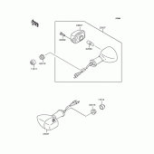 Схема вузла: Поворотники для Kawasaki BJ250 Estrella RS