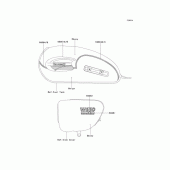 Схема узла: Наклейки (Эбони\Бежевый EJ650-C3/C4) для Kawasaki EJ650 W650