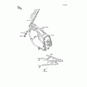 Схема вузла: Рама для Kawasaki ZX600 GPX600R