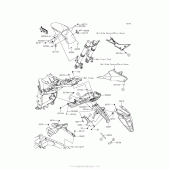 Схема вузла: Крило для Kawasaki ZR800 Z800