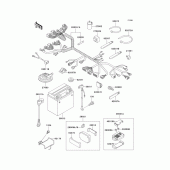 Схема вузла: Електроустаткування для Kawasaki ZX750 Ninja ZX-7