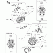 Схема вузла: Головка циліндра для Kawasaki VN1700 Vulcan 1700 Voyager Custom ABS