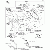 Схема вузла: Кофри(1/2)(side bag) для Kawasaki VN1700 Vulcan 1700 Voyager Custom ABS