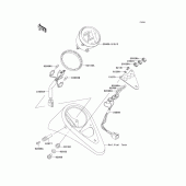 Схема вузла: Meter(s) для Kawasaki VN800 Vulcan 800 Drifter