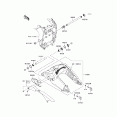 Схема узла: Задний рычаг (Маятник) для Kawasaki ZX600 Ninja ZX-6R