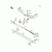 Схема узла: Лапка тормоза для Kawasaki BJ250 Estrella Custom