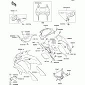 Схема вузла: Cowling(1/2)(zx600-e4) для Kawasaki ZX600 ZZ-R600