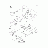 Схема узла: Поворотники для Kawasaki VN1500 Vulcan 1500 Classic FI