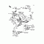 Схема узла: Крепление двигателя для Kawasaki ER650 ER-6N