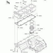 Схема узла: Цилиндр & Поршень для Kawasaki ZR1200 ZRX1200