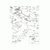 Схема вузла: Електроустаткування для Kawasaki VN1500 Vulcan 1500 Drifter