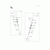 Схема узла: Клапан(ы) для Kawasaki ZX600 ZZ-R600