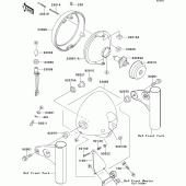 Схема вузла: Headlight(s) для Kawasaki EJ650 W650