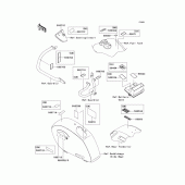 Схема узла: Информационные наклейки для Kawasaki VN1700 Vulcan 1700 Vaquero