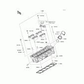 Схема вузла: Головка циліндра для Kawasaki ZX1000 Z1000SX