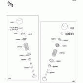 Схема узла: Клапан(ы)(1/2) для Kawasaki ZX1400 ZZR1400 ABS